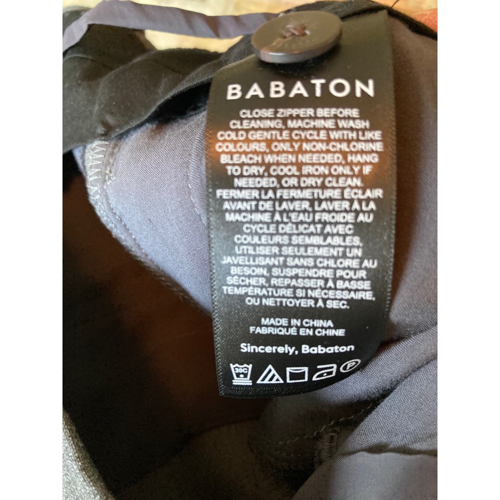 Babaton Aritzia Heather Gray Pleated Wide Leg High Waist Trousers Pants Size 8 - Picture 5 of 10